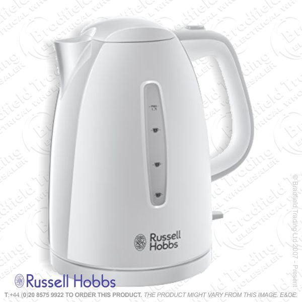 1.7L Textures Jug Kettle White R/HOBB