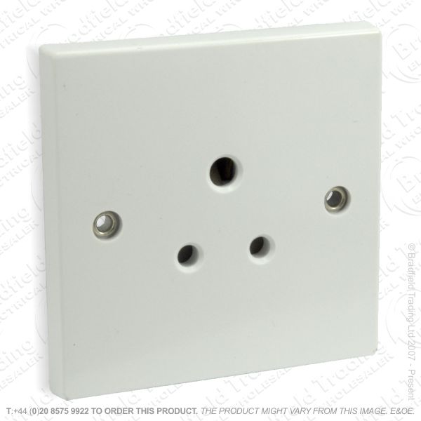 I24) Socket Round 3pin 1G 2A white