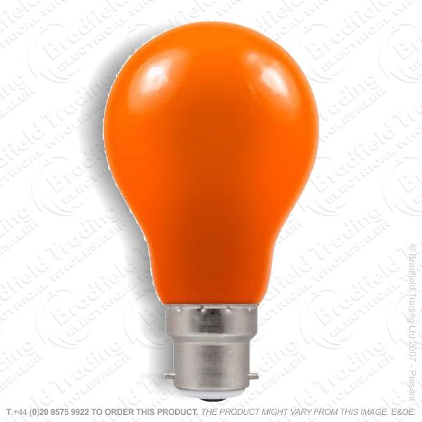 A02) GLS col BC amber 25W CRO