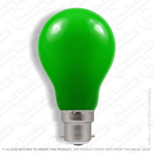 A02) GLS Coloured BC Green 25W Bulb