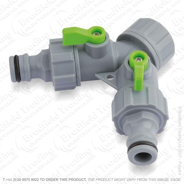 D15) 2 Way Tap Connector DRAPER