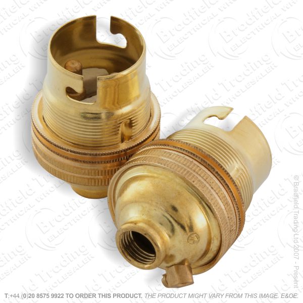 B02) Lamp Holder BC 0.5  Brass LILLEY