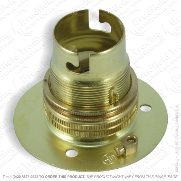 B02) Lamp Holder Batten BC brass LILLEY