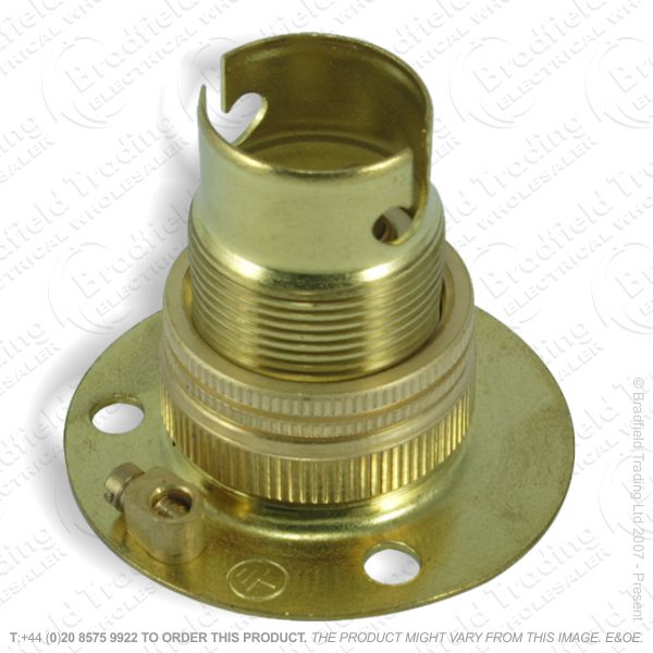 B02) Lamp Holder Batten SBC brass LIL