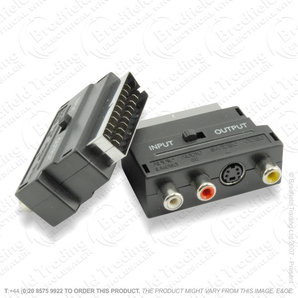 E27) Scart M to F and 3 RCA Svhs Switche