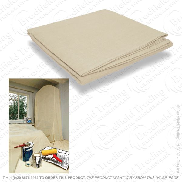 G18) Cotton Twill Dust Sheet 12'x9'