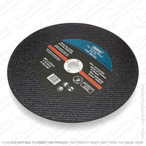 G31) Metal Cutting Disc 115x2.0mm Inox DRAPER