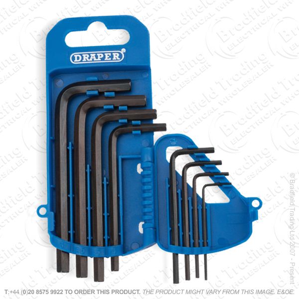 G36) Allen Hex Key 8pc MM Set 1.5-6mm DRAPER