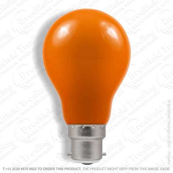 A23) LED GLS 1.5W BC Amber Colour CROMTON