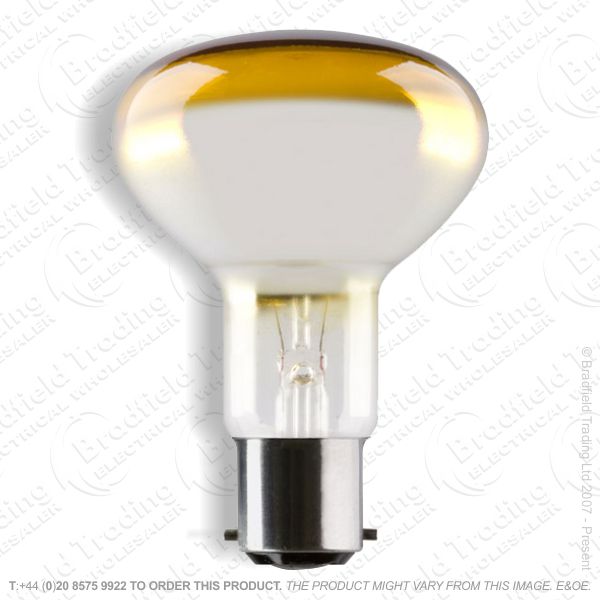 A09) Reflector R63 col BC amber 40W CRO