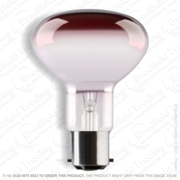 A09) Reflector R63 col BC red 40W CRO