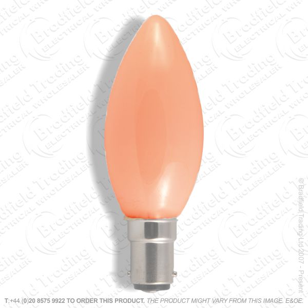 A04) Candles 35mm col SBC amber 40W BEL