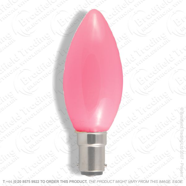 A04) Candles 35mm col SBC pink 40W BEL