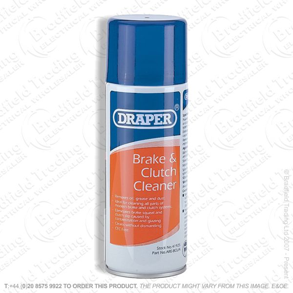 G54) Brake   Clutch Cleaner 400ml DRAPER