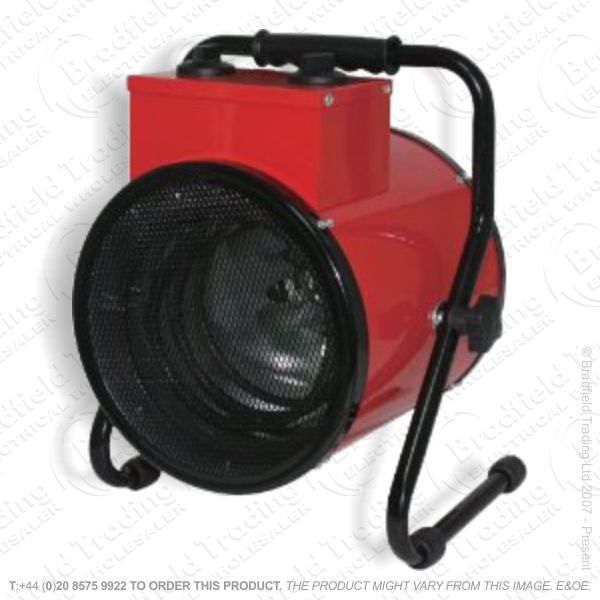 D03) Fan Heater 3KW Industrial Red ECO