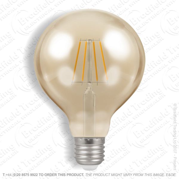 A34) LED ES 5w Globe 80 2200k Dimm Filament