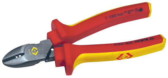 VDE Combi Side Cutters 3 Wire Stripper CK