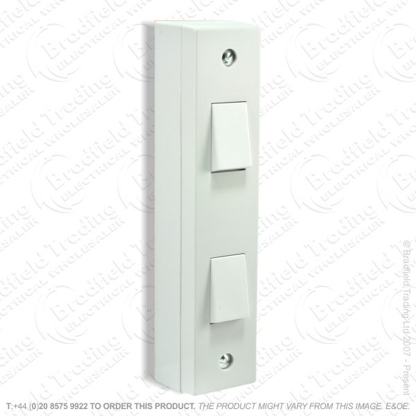 I24) Switch Architrave 2G 2w   box whit