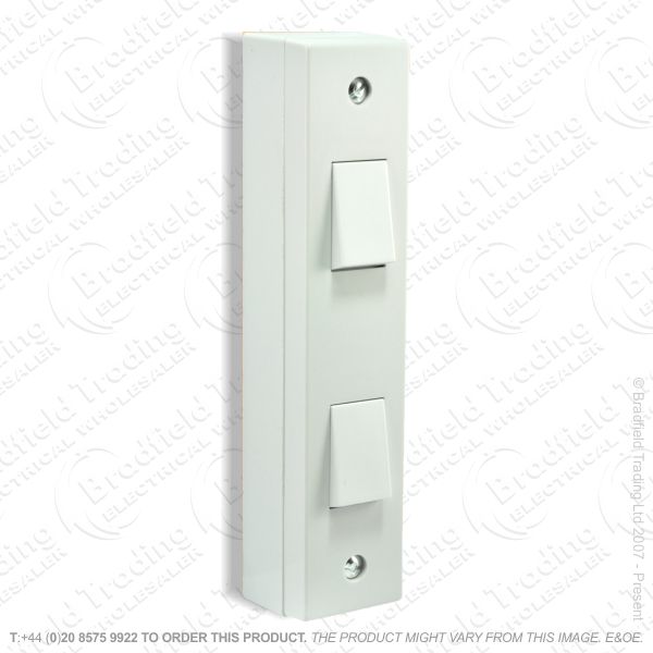 I24) Switch Architrave 2G 2w   box whit