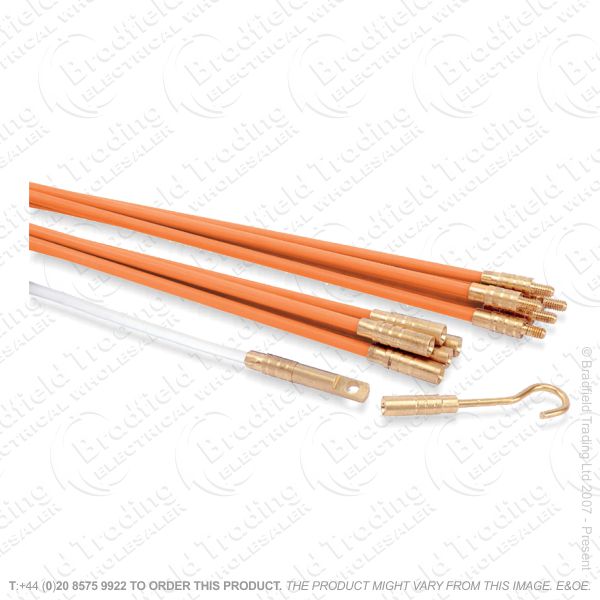G24) Cable Access Kit Rod Set 10x 1m DRAPER