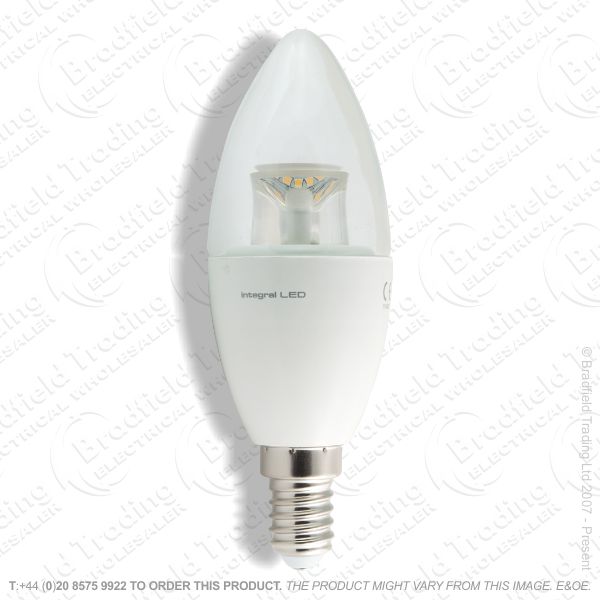 A27) 5.6W Candle Clear SES WW LED Dimm INTEGR