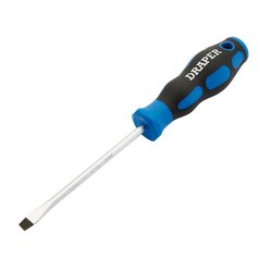 Screwdriver Flat 5x100mm Soft Grip DRAPER
