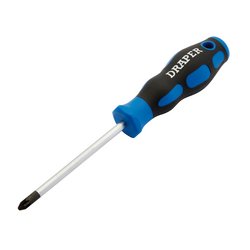 Screwdriver Pozi PZ2 100mm Soft Grip DRAPER
