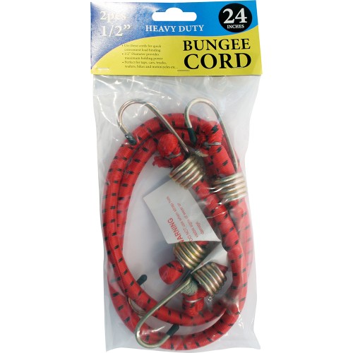 2pc 1/2  24  Bungee Cord Red MARKSMAN
