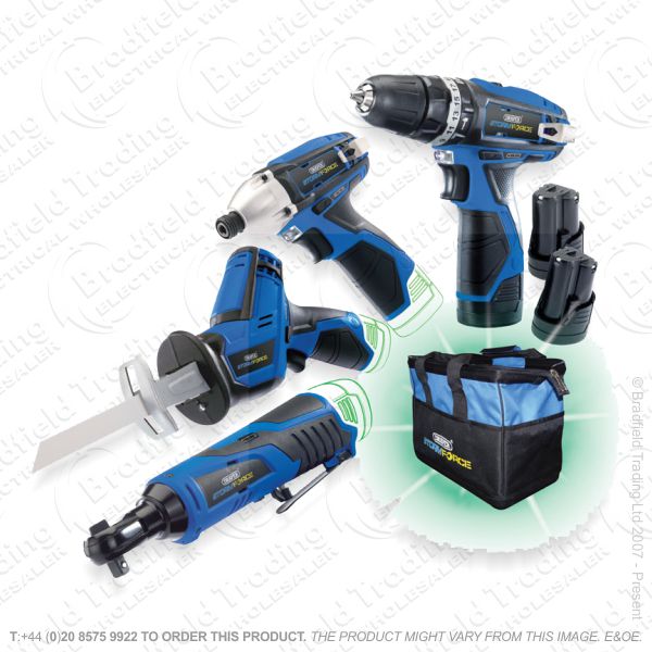 G25) 10.8V Drill Driver Impackt 4pack DRAPER