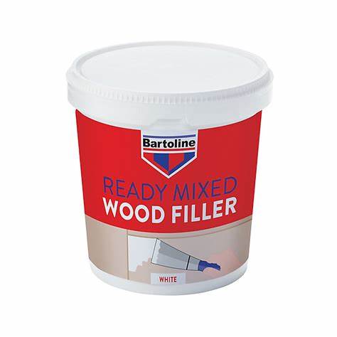 Wood Filler Tub 500g White (6) BARTOLINE