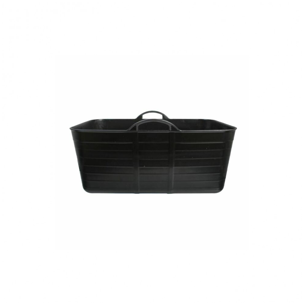 Tubbies Square Flexible Tub 40lt Black