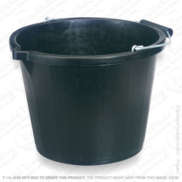 G18) Black Contractors Builders Bucket HARRIS