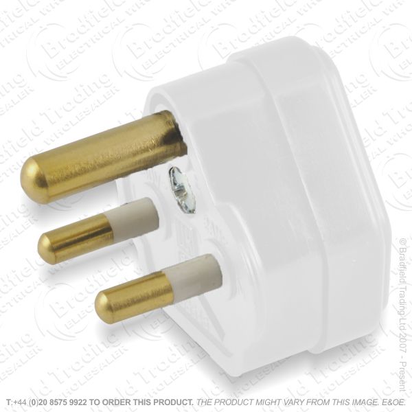 Plugs Round 3pin 5A Nofuse white PT5W BG