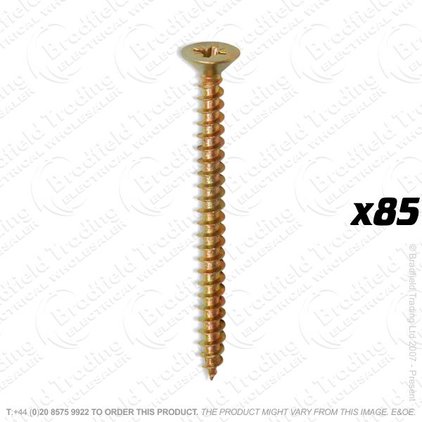 Screws Yellow 5x 60mm Box 85pc CHA