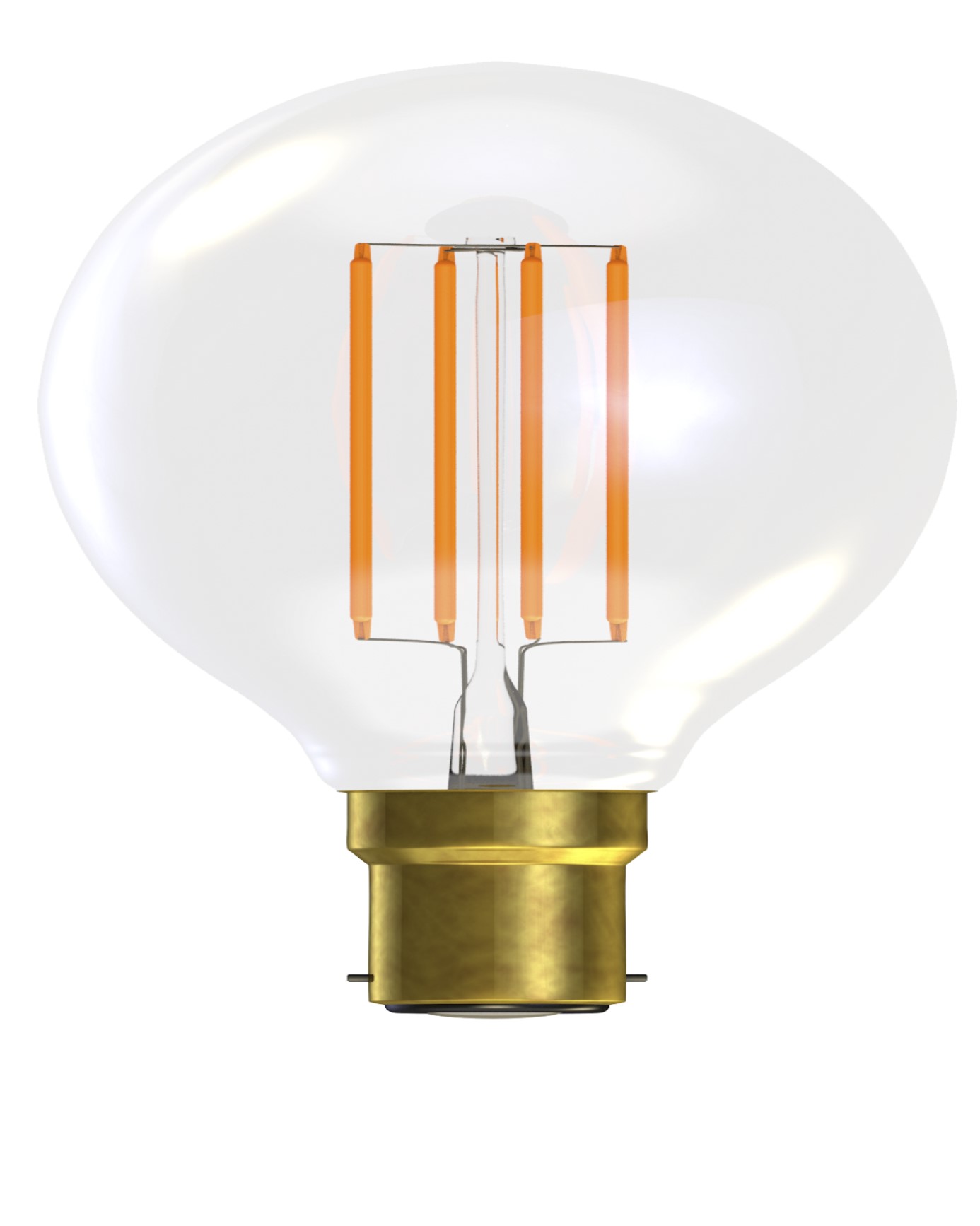 4W LED Clear BC Globe 27k Dim G95 BELL