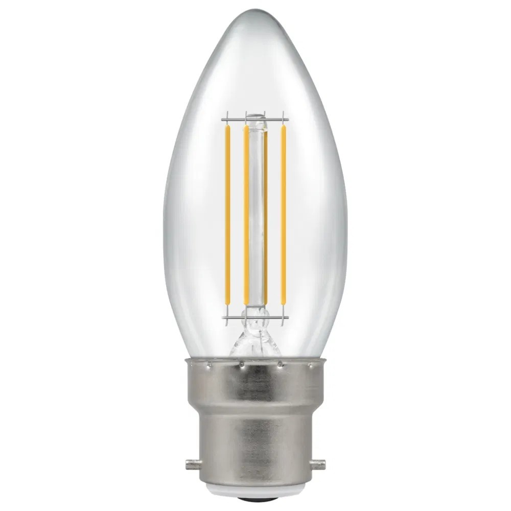 3.3W 470lm LED Filla Clear Candle BC 27k BELL