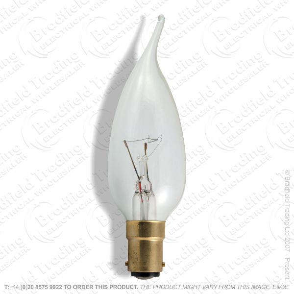 A06) Candles Candlelux SBC clear 60W CRO