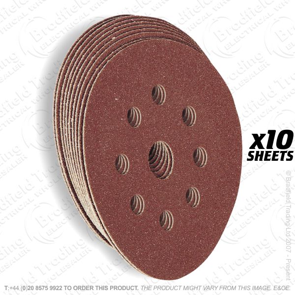 G21) Sanding Disc Alum Oxide 125mm DRAPER