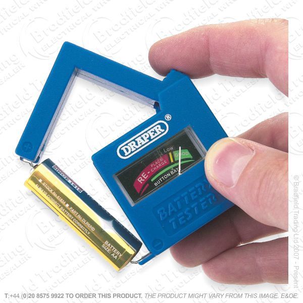 G52) Tester Battery 1.5v 9v DRAPER