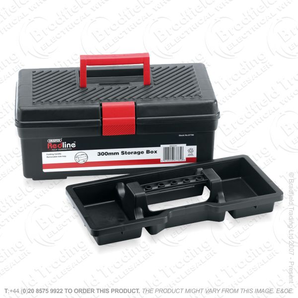 G50) Tool Box 12  Storage Red Line DRAPER