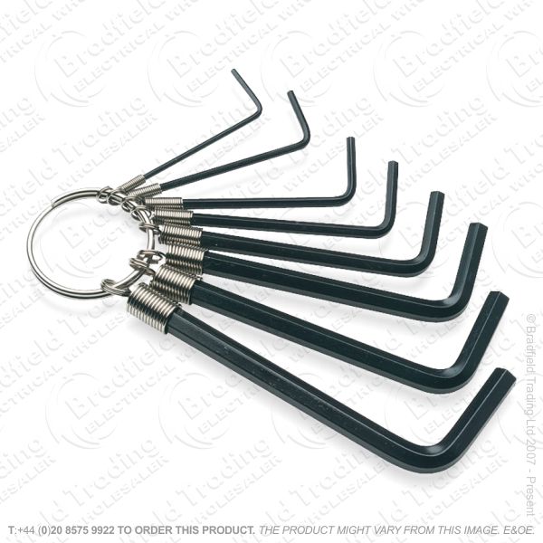 G36) Allen Hex Key 8pc MM Set 1.5-6mm RED LIN