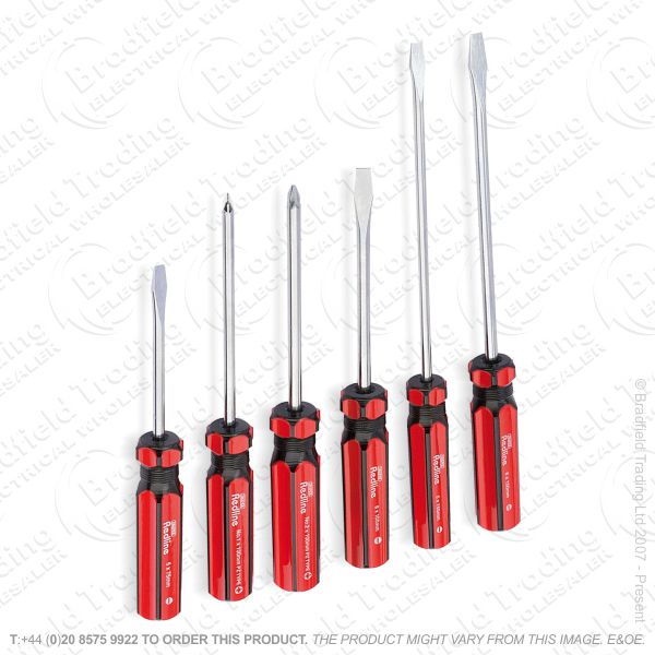 G34) 6pc Screwdriver Set DRAPER Red Line