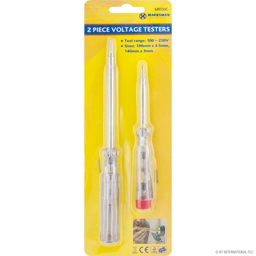 Mains Neon Tester Screwdriver 2pc MARKSMAN