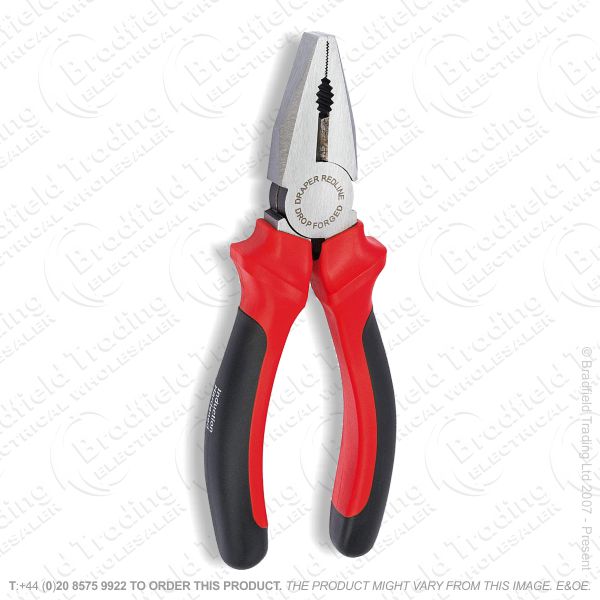 Pliers Soft Grip 200mm Red DRAPER