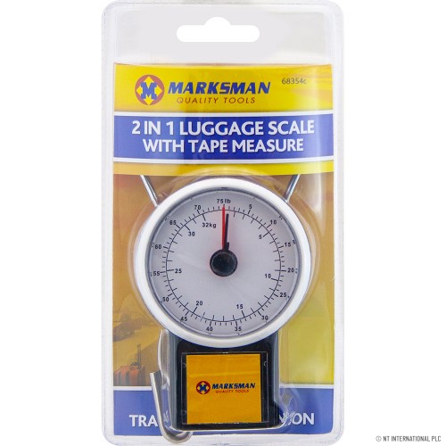2in1 Luggage Scale with Tape Measure MARKSMAN
