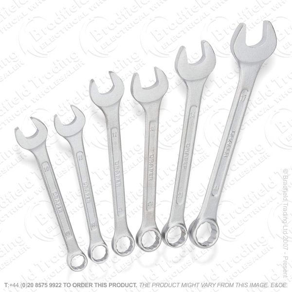 Combination Spanner Set 6pc DRAPER