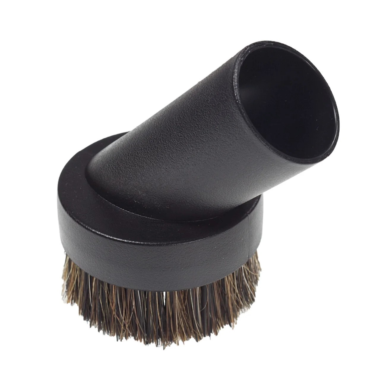 Uni Black Plastic Horsehair Round Dusti brush