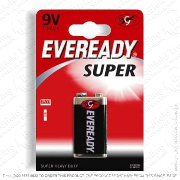 E06) Battery PP3 9V Super Bx12 EVEREADY