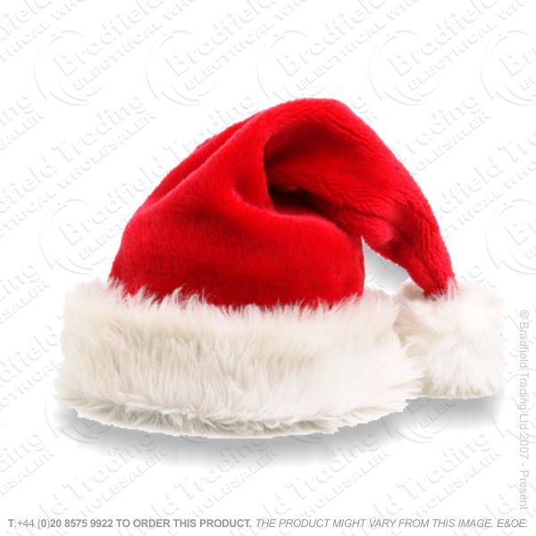 D12) 18  Luxury Xmas Hat Red