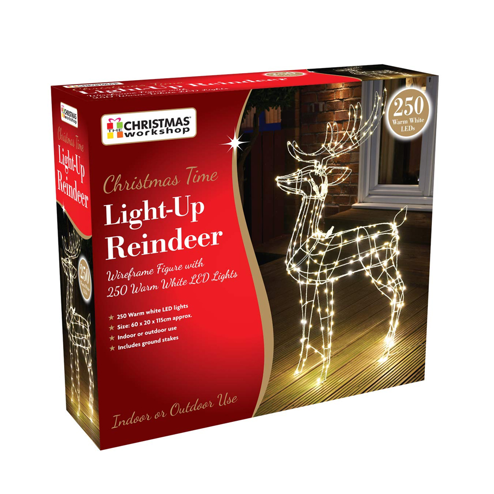 Xmas Lights LED Reindeer 155cm Tall